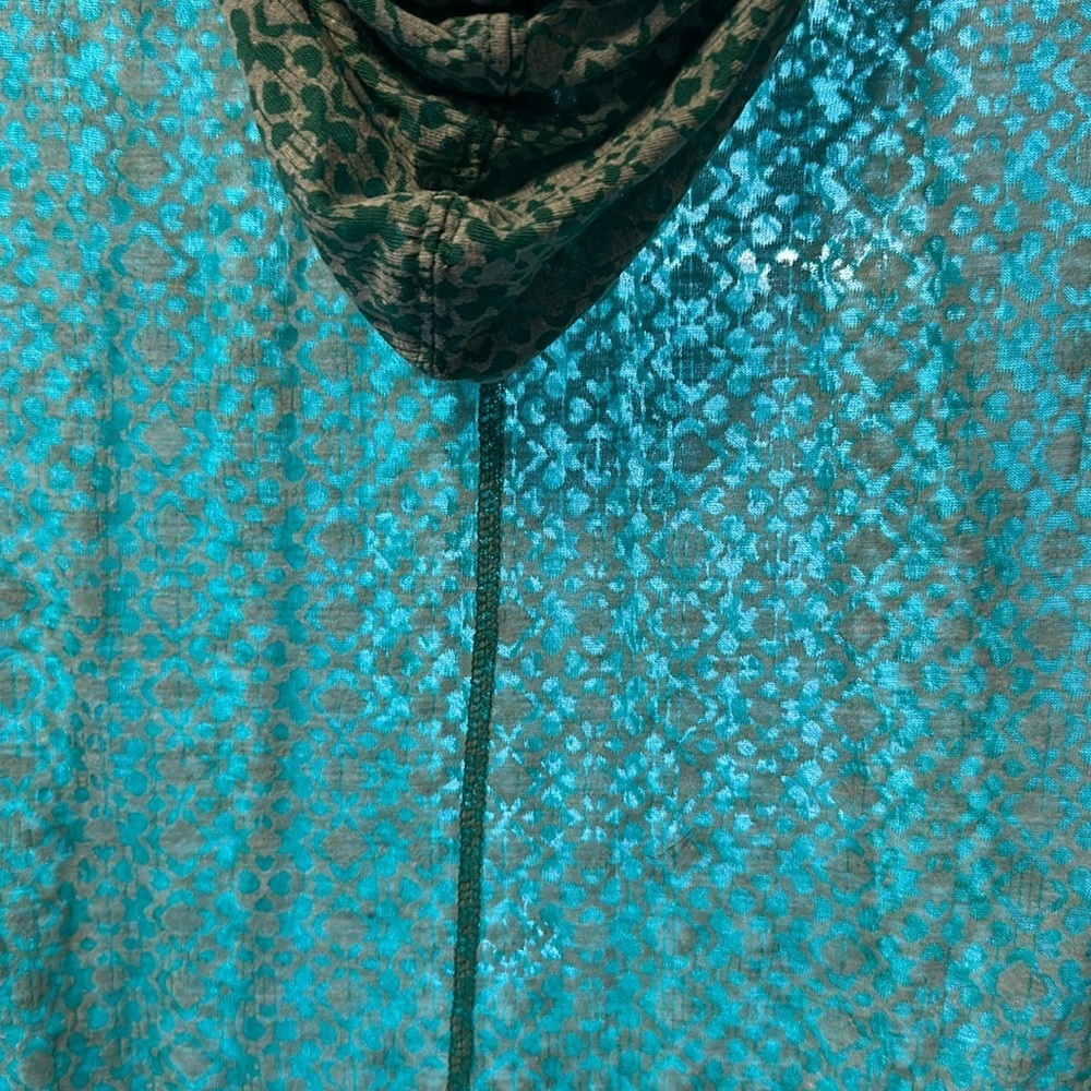 Athleta green hooded lightweight long top / coverup Size XS - Picture 5 of 14